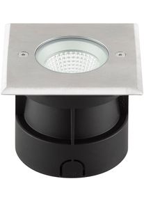 EVN Lichttechnik EVN MEERKAT LED Bodeneinbau, IP67, 100-240V, 6W, 3000K, 420lm, quadratisch, breitstrahlend, EDS / alu (PC67106402N)