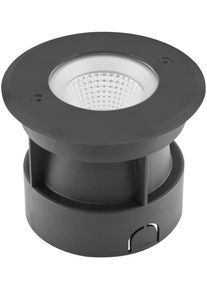 EVN Lichttechnik EVN MEERKAT LED Bodeneinbau, IP67, 100-240V, 6W, 3000K, 420lm, rund, breitstrahlend, anthrazit (PC67106002NA)