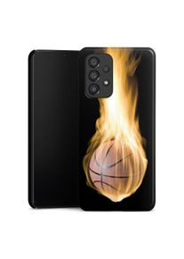 DeinDesign Galaxy A33 5G coque premium brillant Fire Sports Basketball Coque Premium