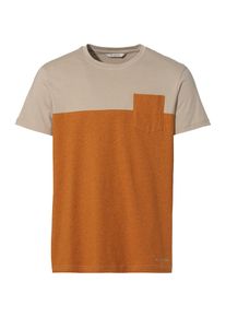 Vaude Funktionsshirt 'Nevis' (GOTS) Herren kitt / orangemeliert Größe M