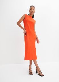 Jersey-Kleid aus Baumwolle mit Stretch, orange, Größe 44/46 (L), mit Baumwolle, bonprix