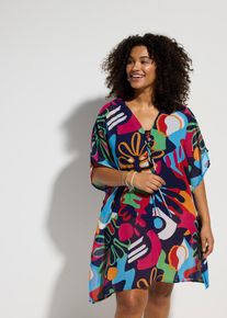 Chiffon Strand Tunika, bunt, Größe 52/54 (XXL), bonprix