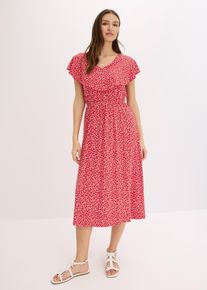 Jerseykleid, rot, Größe 44/46 (L), Viskose, bonprix