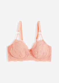 Minimizer-BH mit filigraner Stickerei - rosa - Größe 90C - bonprix