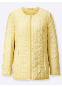 Dames Gewatteerde jas met binnenzak in citroen ,maat 36, WITT, 100% Polyester. Wattering: 100% Polyester