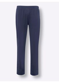 Heren Pyjama in marine/rood gestreept ,maat 44/46, WITT, 100% Katoen