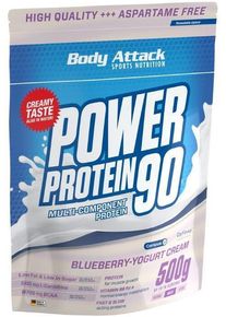 Body Attack Sports Nutrition Body Attack Power Protein 90, 500 g Dose, Blueberry Yoghurt