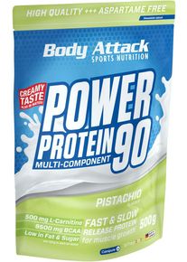 Body Attack Sports Nutrition Body Attack Power Protein 90, 500 g Beutel, Pistachio