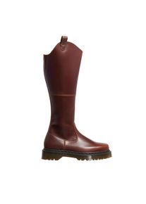 Dr. Martens Bottes & Bottines, Amaayah Hi en marron - Textile & Matière synthétique & Textile & Caoutchouc, 41 (EU)