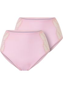 w&auml;schepur Damen H&uuml;ftslip mit Spitzen-Einsatz seitlich hellros&eacute; Gr&ouml;&szlig;e 44/46