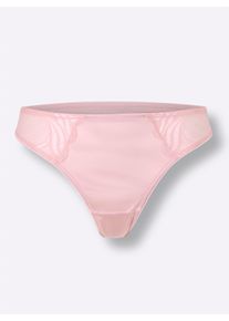 w&auml;schepur Dames String in lichtroze ,maat 36/38, Witt, 65% Polyamide, 18% Katoen, 17% Elastan