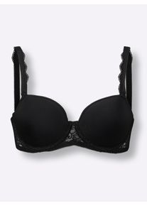 Triumph Damen Schalen-BH mit Bügel in schwarz ,Größe 80D, Witt, 63% Polyester, 25% Polyamid, 12% Elasthan