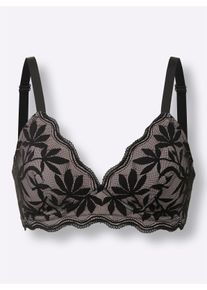 wäschepur Dames Beha met cups zonder beugel in zwart ,maat 75C, Witt, 86% Polyamide, 14% Elastan