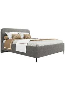 Mid.you Polsterbett , Taupe , Holz, Metall , 140x200 cm , Bettkasten, Lattenrost, gepolstertes Kopfteil , Schlafzimmer, Betten, Polsterbetten