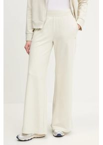 EA7 Emporio Armani pantaloni de trening culoarea bej, uni, AF13135.7W000083