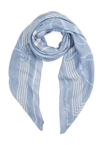 Tommy Hilfiger Dames Doek 'SUMMER' hemelsblauw / lichtblauw / wit One Size