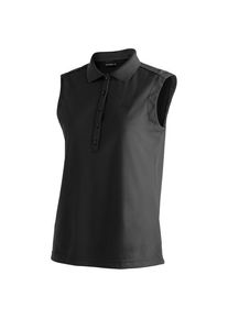 Maier Sports Womens Ulrike Sleeveless Poloshirt Dames (38 |zwart)