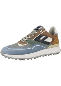 Floris van Bommel Heren Sneakers laag beige / blauw / zwart / wit 41-41.5
