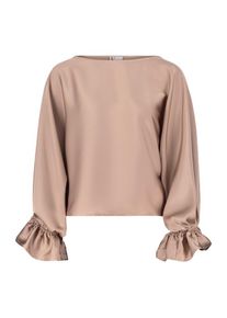 Vera Mont Satin-Bluse mit Fledermausärmeln Damen braun Größe XS