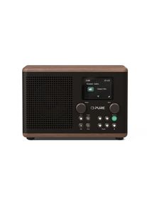 pure Classic H4 - Charmante digitale radio in koffie zwart/walnoot