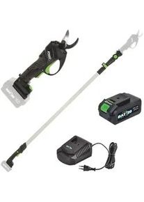 Ribimex PRBAT20/SEC - Elektrische Baumschere auf Verlängerungstange 147-203 cm - 2x 21.6V 2.5Ah