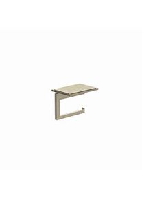 Kludi VELA C Toilettenpapierhalter 31971N5 mit Ablage Stainless Brushed Nickel PVD