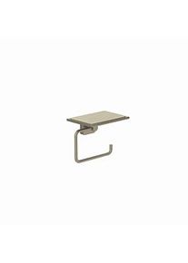 Kludi VELA S Toilettenpapierhalter 25971N5 mit Ablage Stainless Brushed Nickel PVD