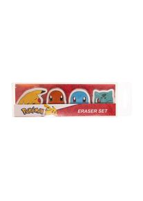Euromic POKÉMON 4-pack erasers - 4 shaped erasers packed in acetate box with eurohole (size of box 5.2 x 16 cm)