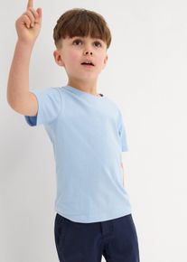 bonprix Camiseta (3 unidades) de algodón puro, azul, 92/98