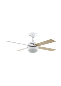 Ventilateur de plafond Eglo LOSCIALE Blanc, 1 lumière, Télécommandes