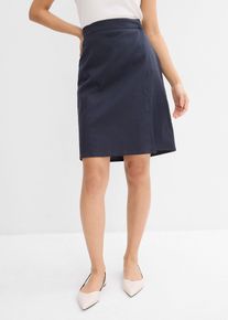 Minikjol av twill - bl&aring; - storlek 46 - bonprix