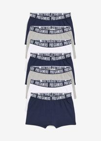 Boxershorts med mjuk bomull (7-pack) - vit - storlek 104/110 - bonprix