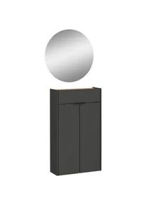 Germania Xxxl Garderobe , Graphitfarben, Eichefarben , Glas, Holzwerkstoff , 2-teilig , 56x200x22 cm , Garderobe, Garderoben-Sets & Garderoben-Serien