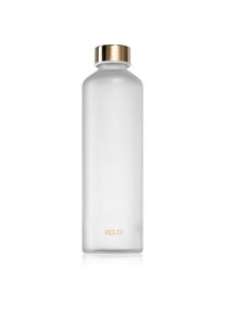Equa Mismatch glass water bottle colour Velvet White 750 ml