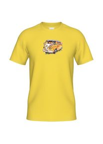 Wheeldom Womens Blumenkraft T-shirt Dames (44 |geel)