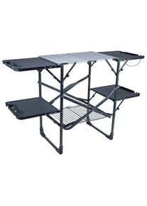 GCI Slim-Fold Cook Station Camping cupboard (53 x 132 x 82 cm, black)