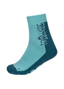 Trollkids Kids Anti Slip Socks Chaussons de chalet taille 27-30 turquoise