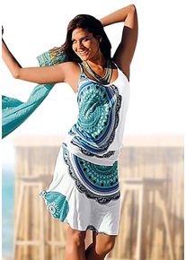 Beach Time Beachtime Strandkleid, mit Alloverprint und verstellbaren Trägern, Sommerkleid, Jerseykleid