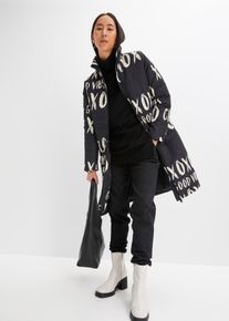 Doudoune imprimée - noir - taille 44 - bonprix