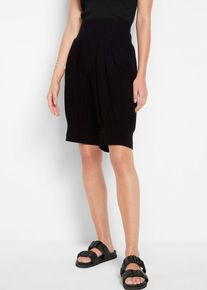 Bermuda sarouel en viscose mélangée - noir - taille 42/44 (M) - Viscose - bonprix