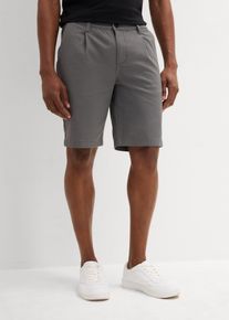 Bermuda extensible à pinces Regular - gris - taille 54 avec coton - bonprix