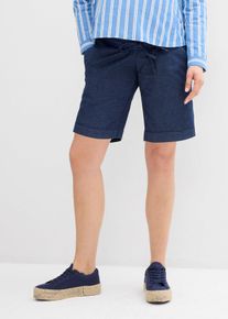 Short de grossesse léger en denim extensible - bleu - taille 46 avec coton - bonprix