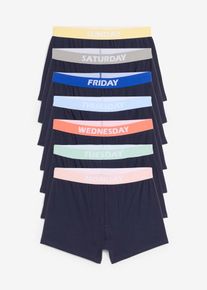 Lot de 7 boxers - bleu - taille 7 (XL) avec coton - bonprix