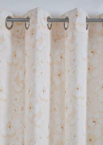 Voilage à imprimé floral (1 pce) - beige - taille 225x135 cm - bonprix