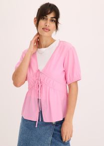 Chemisier &agrave; nouettes - rose - taille 48 - bonprix