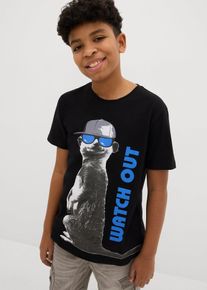 T-shirt coton - noir - taille 176/182 avec coton - bonprix