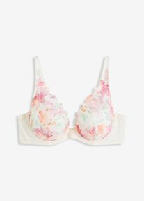 Soutien-gorge à coques et broderies imprimées - blanc - taille 90A - bonprix