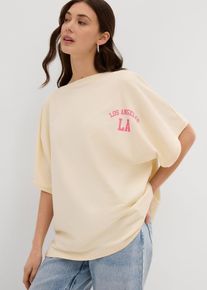 T-shirt oversize - blanc - taille 42/44 (M) avec coton - bonprix