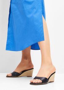 Mules compensées - noir - taille 41 - bonprix