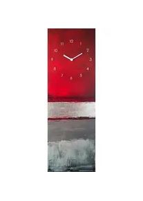 Xxxl Wanduhr , Schwarz, Weiß , Glas , 20x60x3.1 cm , Dekoration, Uhren, Wanduhren